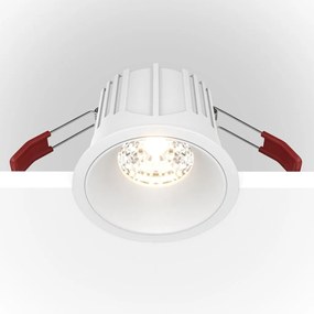 Spot LED incastrabil design tehnic Alpha alb, 8,5cm, 3000K