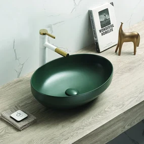 Lavoar pe blat verde mat Rune Sol 52.2 cm