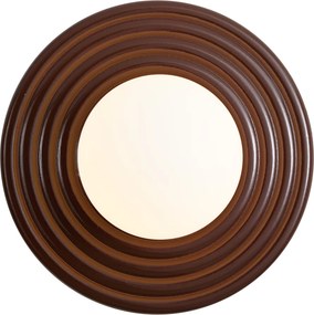 Lampă de perete retro Maro cu opal rotund de 20cm IP44 - Lila