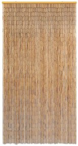 Perdea de usa pentru insecte, bambus, 120x220 cm Maro, 120 x 220 cm