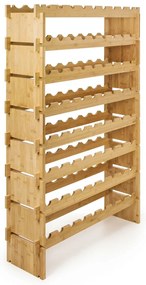 Raftier de vin din bambus G21, 72 sticle