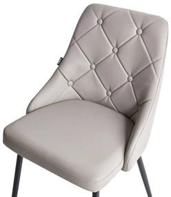 Set 2 buc. scaune pentru sufragerie Valero (gri deschis). 1009944