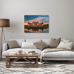 Tablou pe sticlă cu castel (70x50 cm)