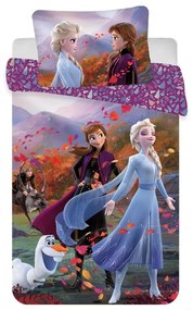 Lenjerie de pat Frozen baby pink2 wind baby, 100 x 135 cm, 40 x 60 cm