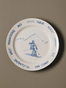 Set 4 farfurii din ceramica, D25.5 cm, Lapique