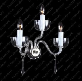 Aplica de perete cristal Bohemia cu 3 brate N21 901/03/3-H