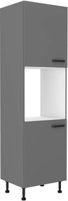 Dulap bucătărie pentru alimente pentru cuptor Nesia 60 DP 215 2F (Antracit). 1049711