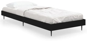 832310 vidaXL Cadru de pat, negru, 75x190 cm, lemn prelucrat