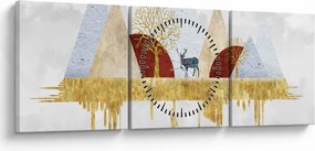 Tablou - Decor (cu ceas) (90x30 cm)