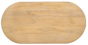 Măsuță de cafea în culoare naturală din lemn de mango 60x120 cm Montmartre – Ixia