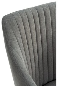 Set de scaune de sufragerie gri închis 2 buc. tapițat Nadi – Marckeric