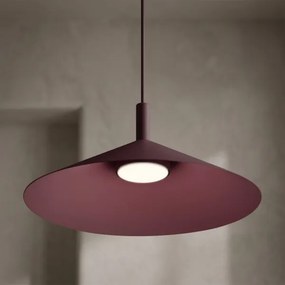 Pendul pe cablu ANEGA 1x soclu GX53/15W/230V, Ø 40 cm, bordo