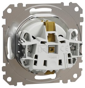 Priza simpla cu impamantare, 16A, IP20, Alb Schneider Sedna Design