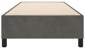 Cadru de pat box spring, gri inchis, 80x200 cm, catifea Morke gra, 35 cm, 80 x 200 cm