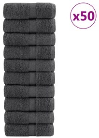 vidaXL Prosoape premium SOLUND 50 buc Antracit 30x50cm 600gsm