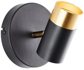 Brilliant - Aplica spot LED VIGOLO, 1x GU10/5W/230V, negru/auriu
