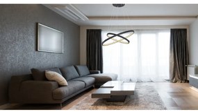 Lustra LED suspendata design modern circular RALPH 42W negru