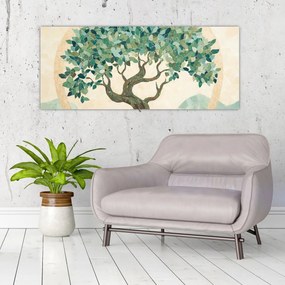 Tablou – Mozaic elegant cu arbore (120x50 cm)