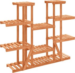 vidaXL Suport pentru flori, 110 x 25 x 110,5 cm, lemn masiv de brad