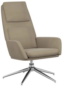 341325 vidaXL Scaun de relaxare, gri deschis, piele întoarsă artificială