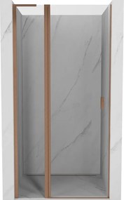 Mexen Mist L ușă de duș pivotantă 95 cm, transparent, cupru periat - 8A4L-095-000-65-00