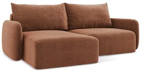 Colțar cărămiziu extensibil/cu spațiu de depozitare (cu colț pe partea stângă) Kalena – Makamii