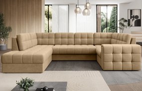 Coltar extensibil cu spatiu oentru depozitare, 299x198x82 cm, Blewett L, Eltap (Culoare: Cafeniu / Monolith 09)