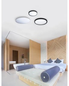 Plafonieră LED MALTA LED/48W/230V d. 60 cm 4000K neagră Azzardo AZ4256
