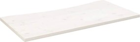 vidaXL Blat de birou, alb, 100x50x2,5 cm, lemn masiv de pin