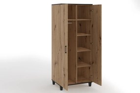 Dulap POLA 11 – cu oglindă – 80x56x193 cm – Stejar Artisan