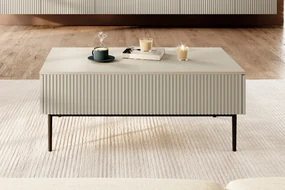 Masuta de cafea Nicole 120 cm - cashmir / picioare negre