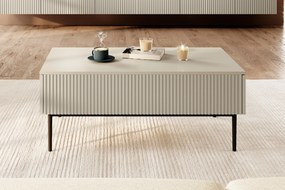 Masuta de cafea Nicole 120 cm - cashmir / picioare negre