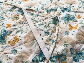 Cuvertura de pat ELIVINE alba, 100% bumbac Dimensiune: 170 x 210 cm