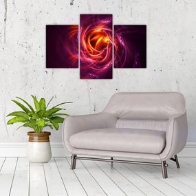 Tabloul cu abstracțiune modernă care luminează (90x60 cm)