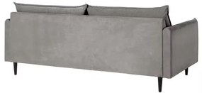Canapea gri cu tapițerie din catifea 203 cm Juli – Ropez