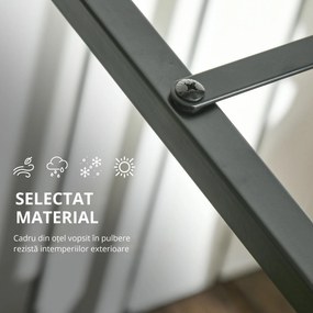 Outsunny Raft pentru Busteni  pentru Exterior si Interior din Otel, Suport pentru Lemne  Modern cu Baza Inaltata, 39x35x76cm, Negru | Aosom Romania