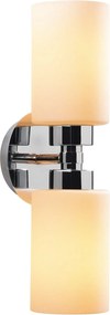 Aplica BALCOVA N-347, crom/alb, metal/sticla, 10x13x43 cm