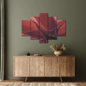 Tablou - Floare abstractă roșie N⁰2 (150x105 cm)