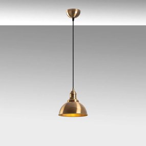 Lustră în culoarea bronz cu abajur din metal ø 21 cm Varzan – Opviq lights