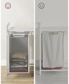 Coș pentru rufe REX alb