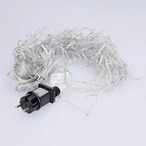 Brilagi - Ghirlandă luminoasă LED de exterior pentru Crăciun, 200 LED, 8 funcții, 13 m, IP44, alb rece