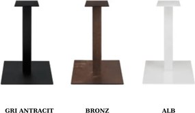PICIOR MASA METALIC PATRAT -HORECA- - GRI ANTRACIT - H 105 CM
