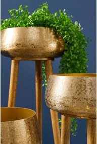 Ghivece decorative 3 buc. din metal handmade ø 37,5 cm Varanasi – Bizzotto