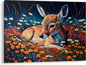 Tablou - Cerb pictat (70x50 cm)