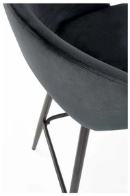 Scaun de bar Barnes, negru