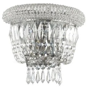 Aplică de cristal Ideal Lux DUBAI 2xE14/28W/230V crom lucios