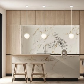 Lustră pe cablu ROYAL 1xE14/10W/230V d. 14 cm alb