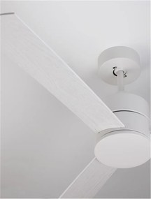 Ventilator de tavan cu telecomanda design modern AXEL alb/stejar