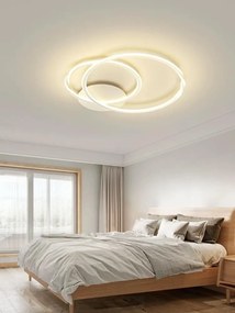 Lustră LED cu telecomandă – Cod G3936-300+400 WH (75×2W)