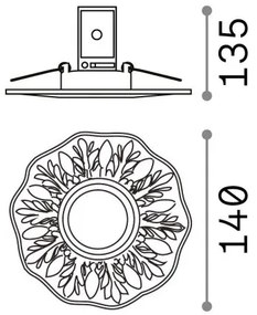 Ideal lux - Lampă încastrată 1xGU10/50W/230V bronz
